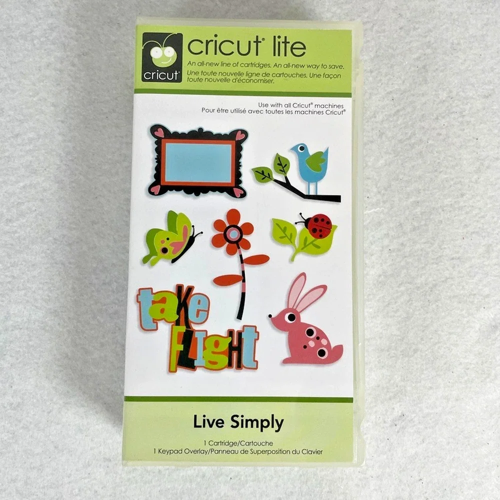 Cricut Cartridge Lot of 5: Neighborhood Flowers Animals Birds LIKELY LINKED